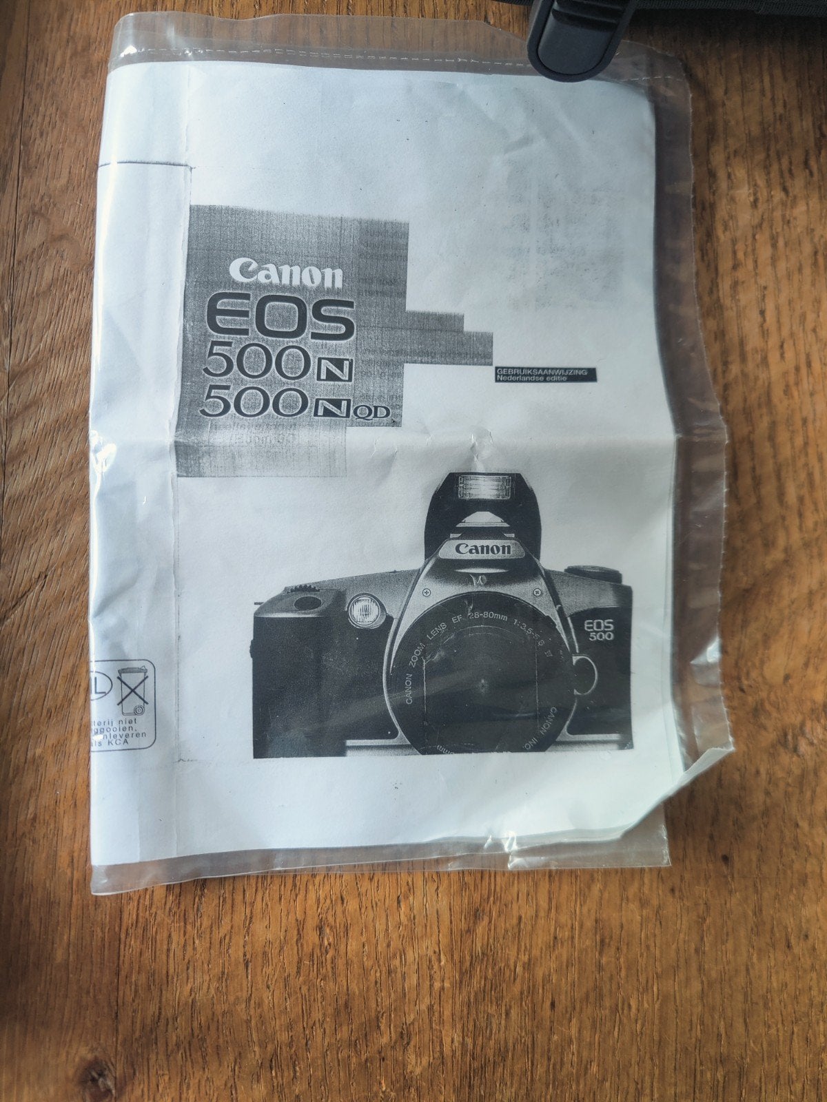 Foto 5 van Canon EOS 500 spiegelreflexcamera met lens en tas