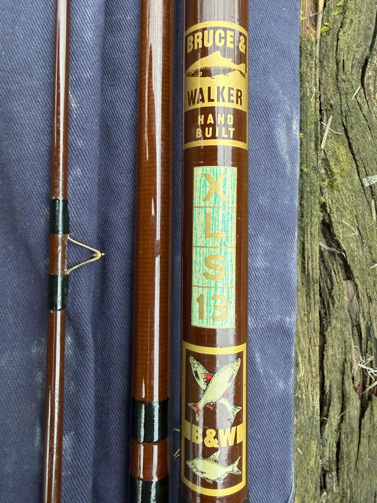 Klassieke Bruce & Walker XLS 13" Holglas Match pen hengel, Watersport en Boten, Ophalen of Verzenden, Zo goed als nieuw, Werphengel