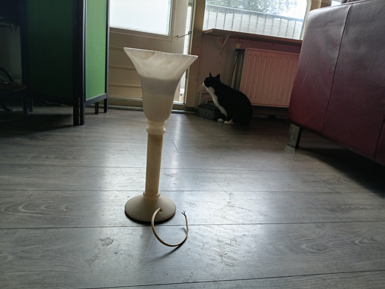 Vintage Marmeren Tafellamp - Klassieke Stijl, Ophalen of Verzenden