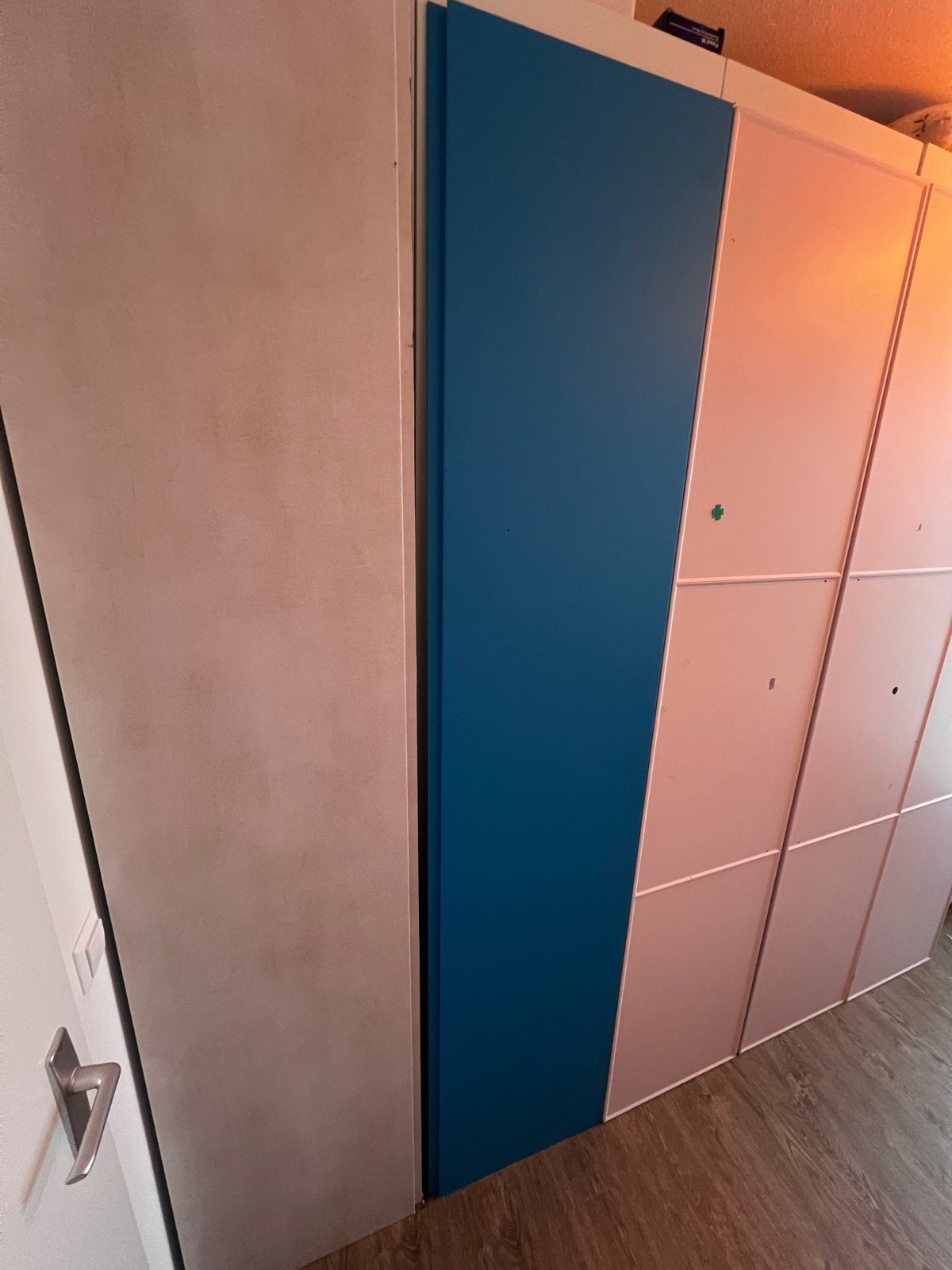 5 IKEA PAX kast deuren 50x229 (3 roze, 2 blauw), Huis en Inrichting, Ophalen, Overige materialen, Minder dan 50 cm, Gebruikt