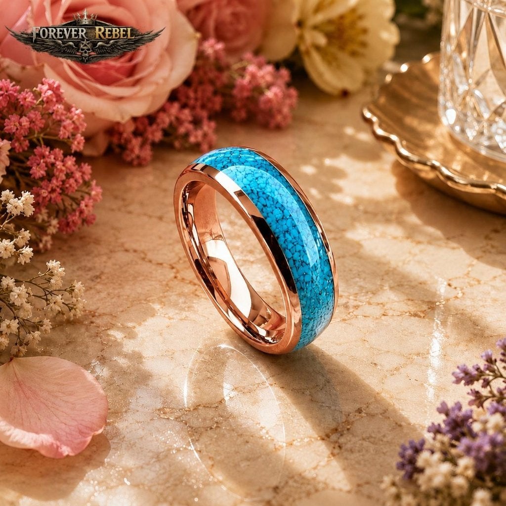Wolfraam Trouwringen - Blue Aurum Rosé goud, Overige kleuren, Verzenden, Dame of Heer, Met edelsteen