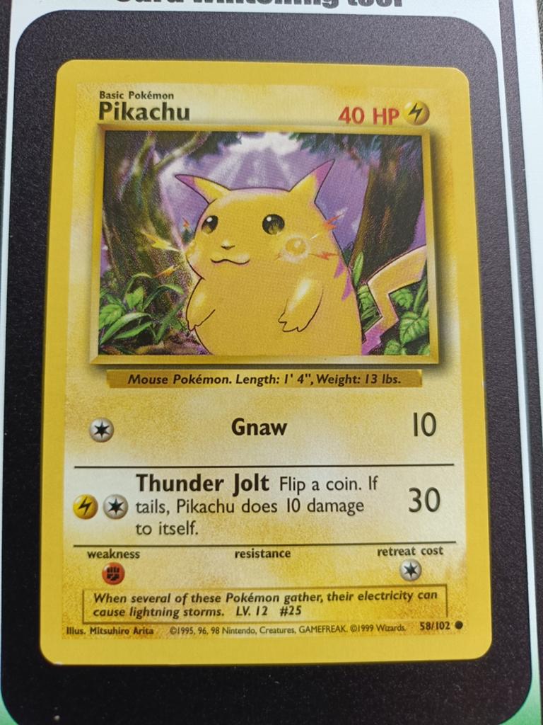 Pikachu 58/102 Base Set Pokémon Kaart, Ophalen of Verzenden