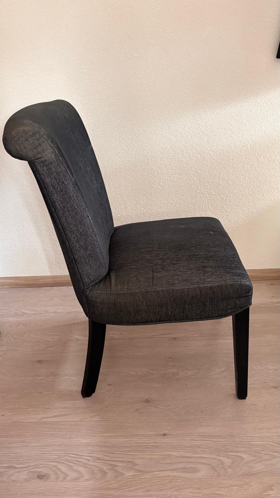 Eetkamer stoelen zwart met klein glittertje, Ophalen, Gebruikt, Zwart, Vijf, Zes of meer stoelen
