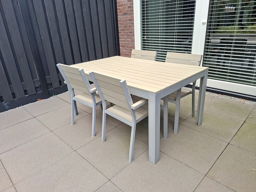 TUINSET TAFEL MET 4 STOELEN, Ophalen, Gebruikt, Tuinset, Eettafel