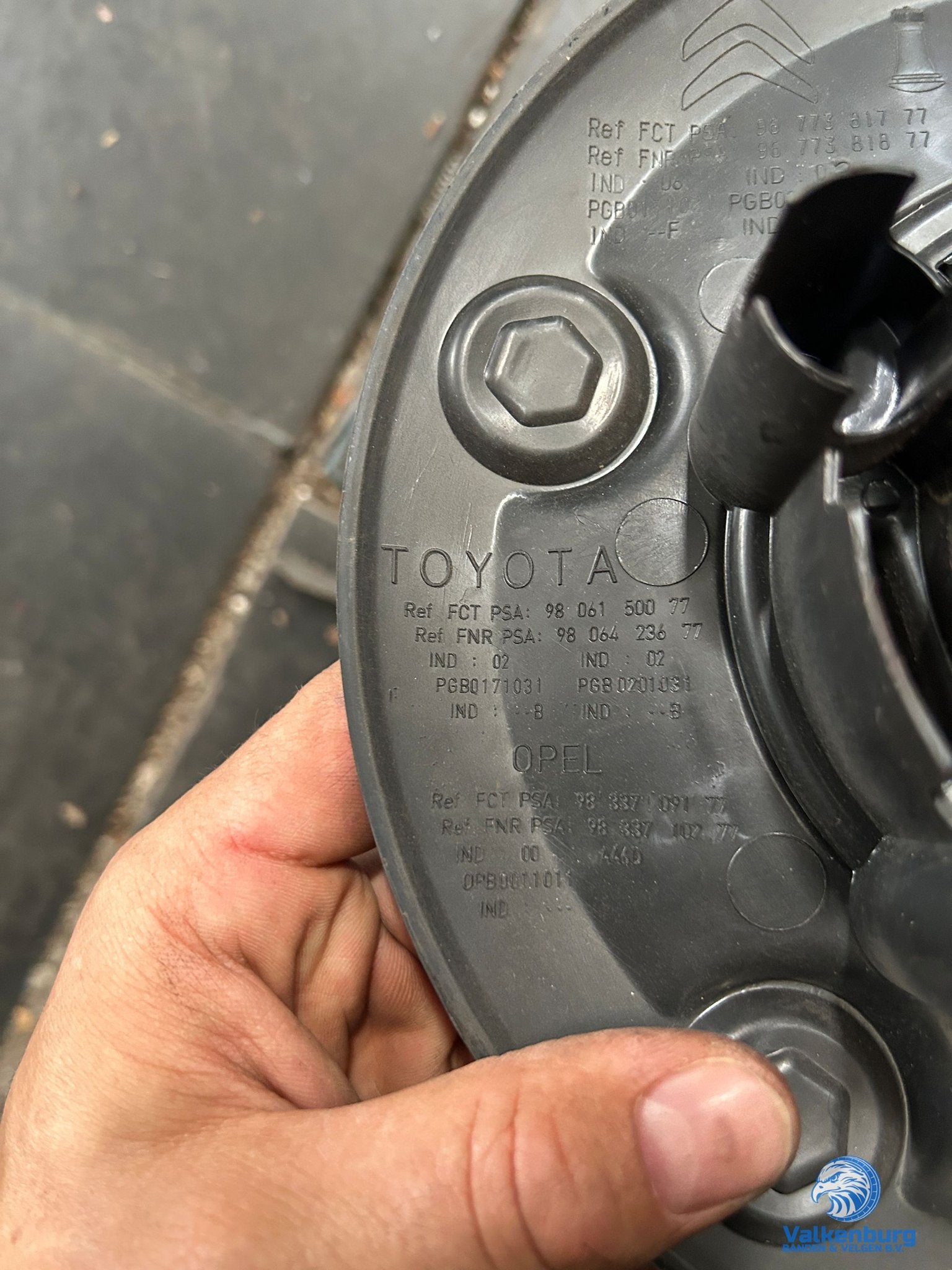 ORIGINELE Toyota Proace naafdop wieldop zwart, Gebruikt, -, -, Ophalen of Verzenden