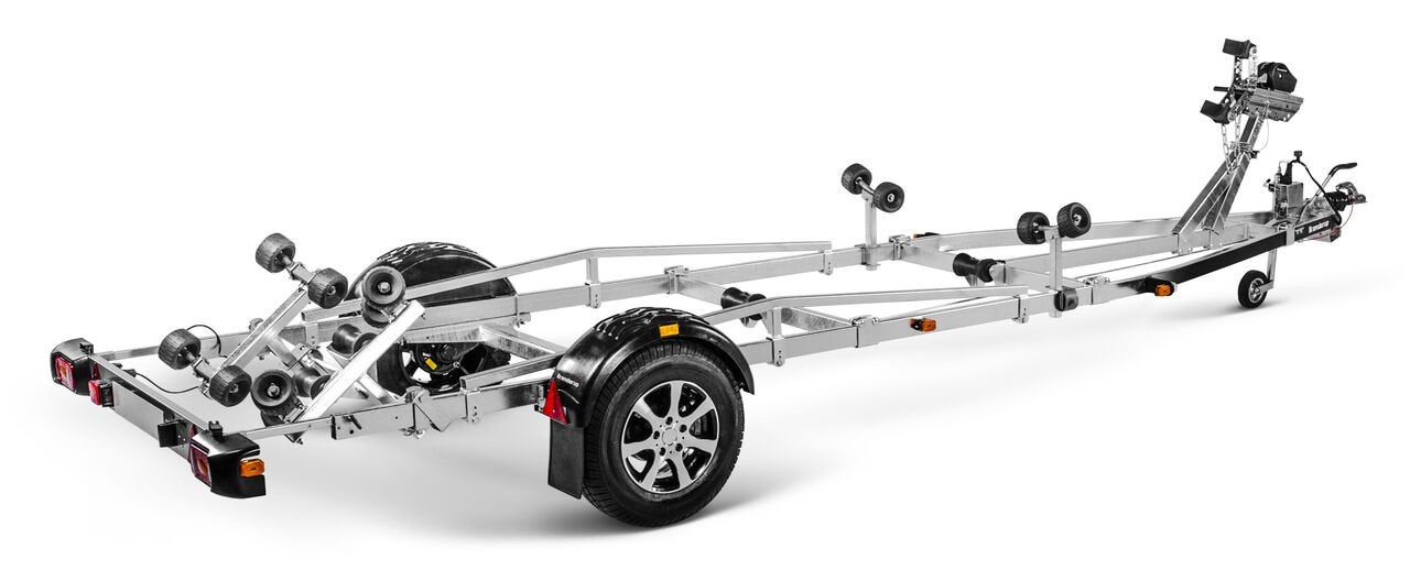 Brenderup premium 1300B SRX geremde sloepentrailer bwjr 2022, Tender, 15 pk, 5 m, Zo goed als nieuw