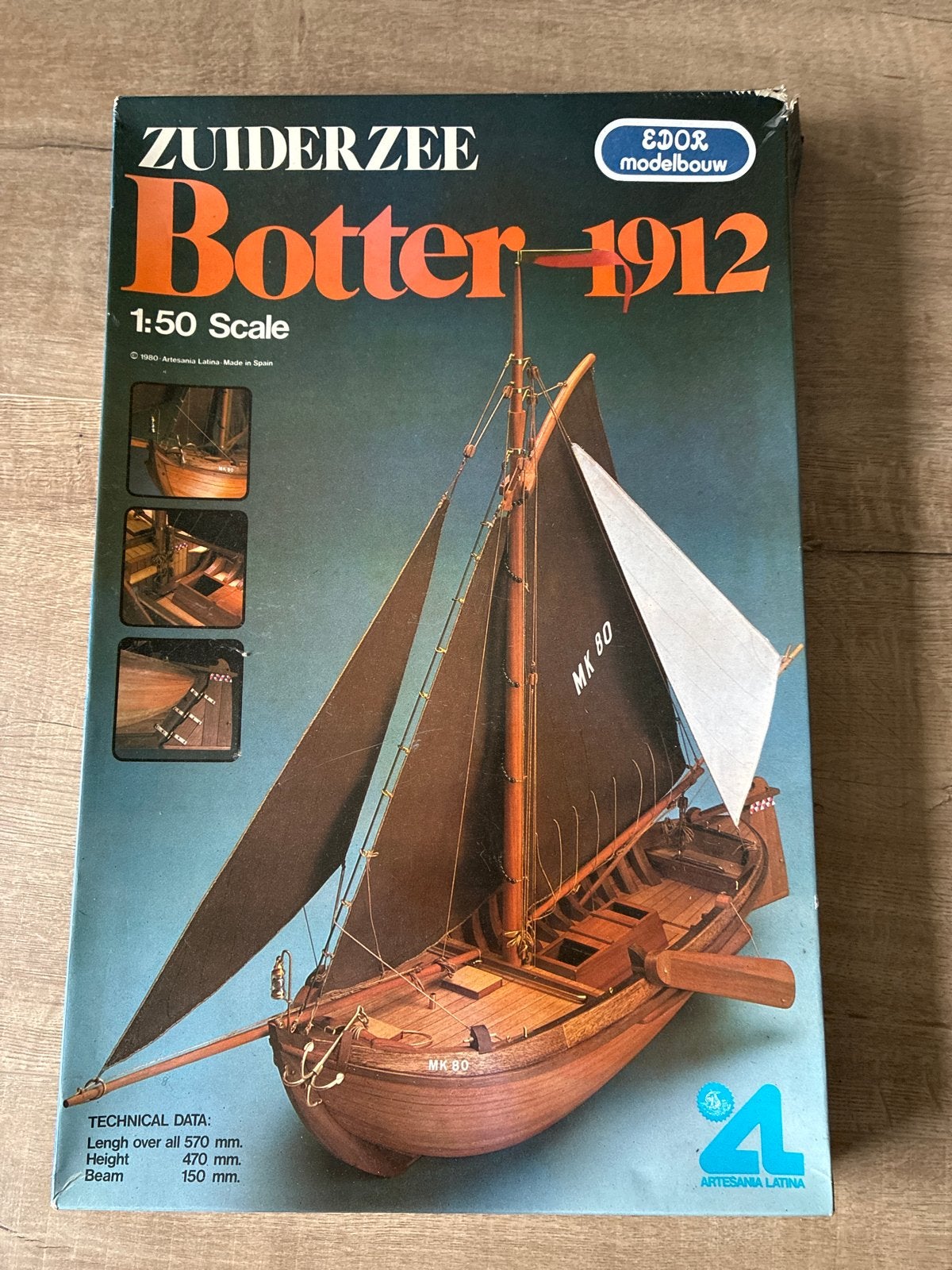 Zuiderzee Botter 1912 Modelbouwkit 1:50 Schaal, Ophalen of Verzenden, Gebruikt, 1:50 tot 1:200, Overige merken