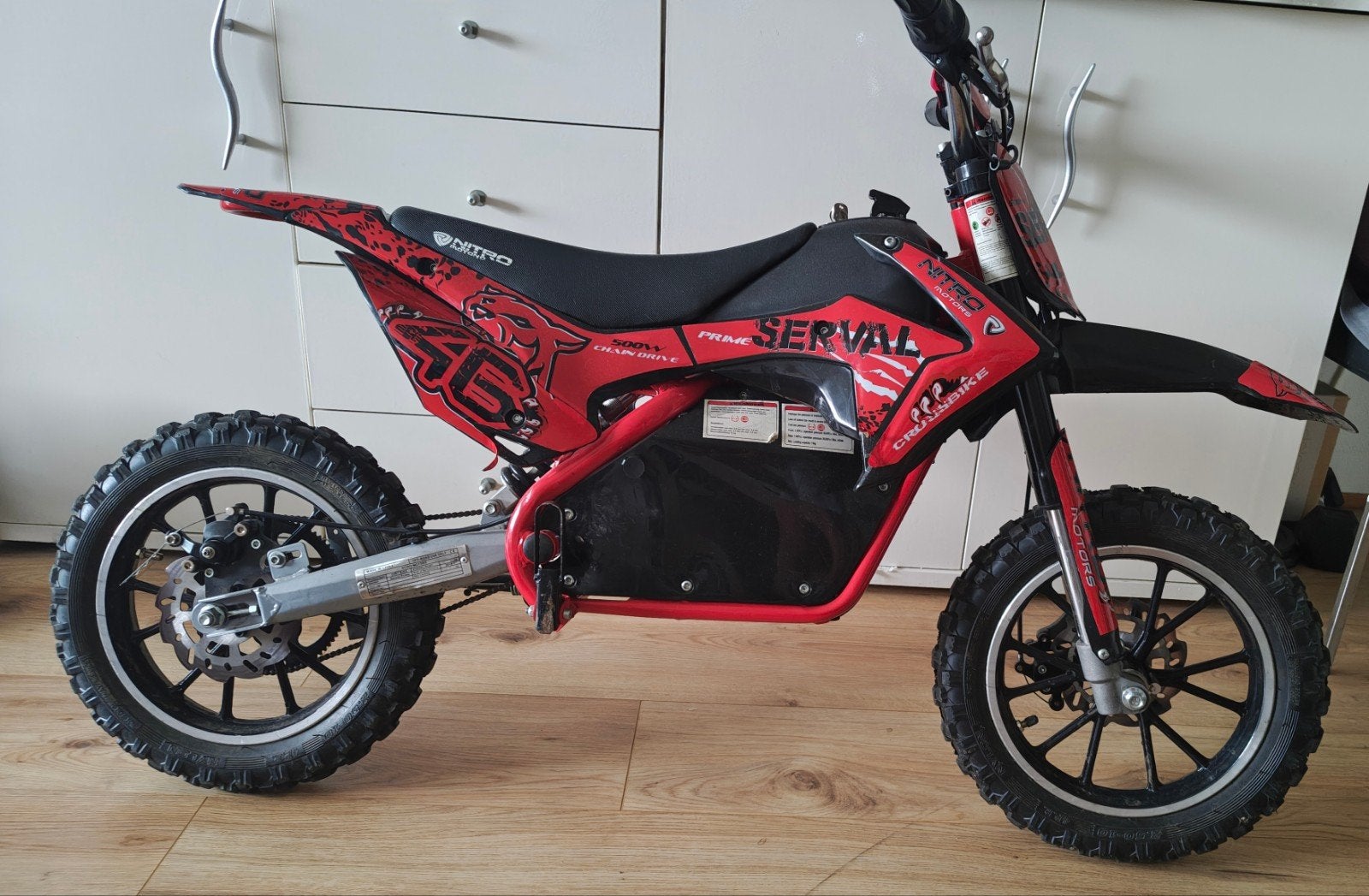 Mooie goede elektrische Nitro kinder crosser 500watt, Ophalen, Zo goed als nieuw, Overige merken