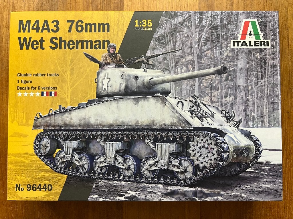 Italeri M4A3 76mm Wet Sherman 1:35 bouwpakket – 96440, Tank, Italeri, 1:32 tot 1:50, Nieuw