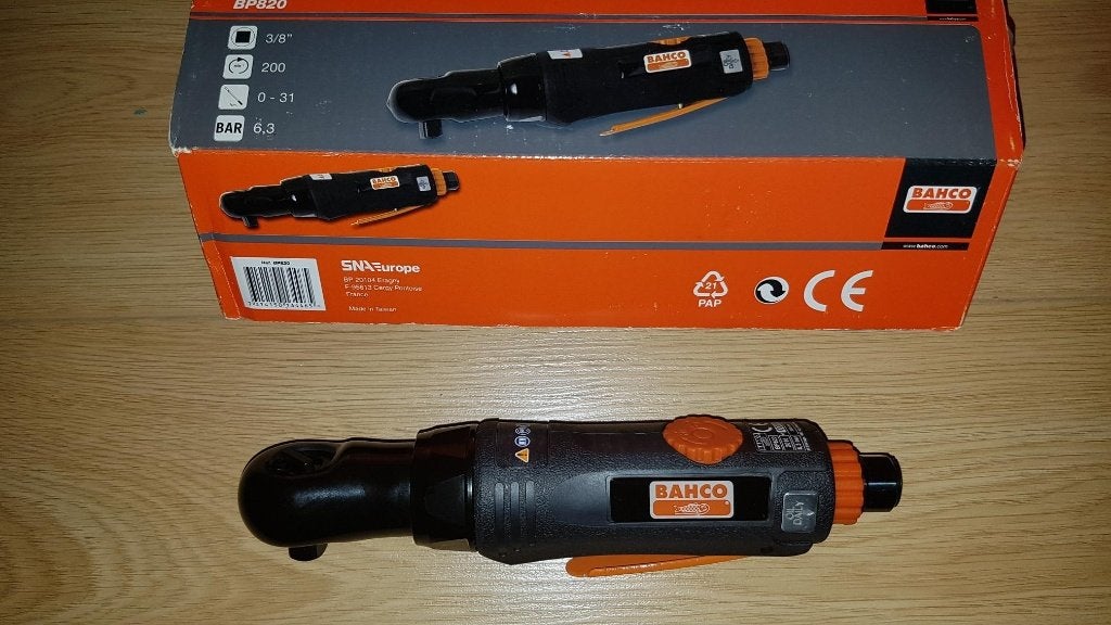 Bahco BP820 pneumatische ratelsleutel slagmoersleutel NIEUW, Verzenden, Nieuw