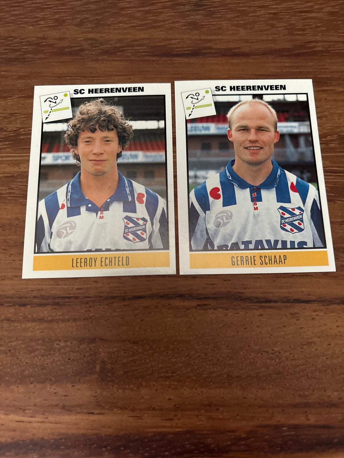 SC Heerenveen Voetbal '94 Panini Kaarten - Echteld & Schaap, Ophalen of Verzenden, Zo goed als nieuw, Overige binnenlandse clubs