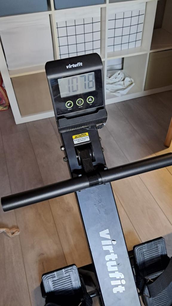 VirtuFit ROW 800 Roeitrainer met Waterweerstand, Ophalen, Benen, Zo goed als nieuw, Metaal