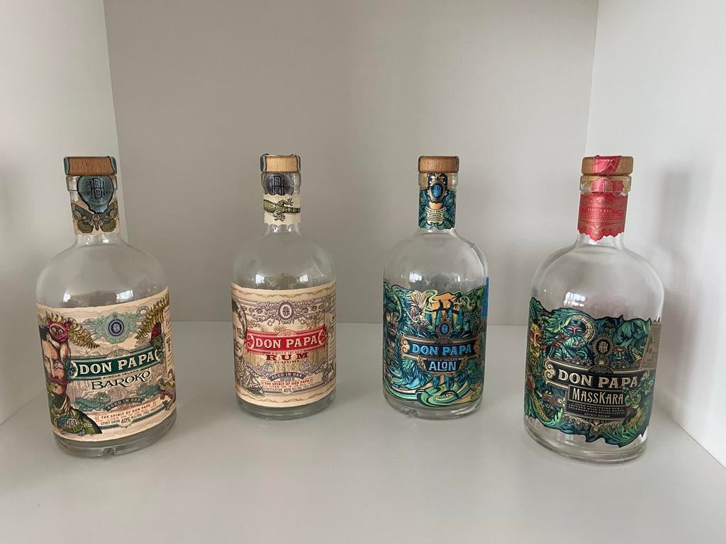Don Papa lege flessen - Baroko, Rum, Alon, Masskara, Ophalen, Gebruikt