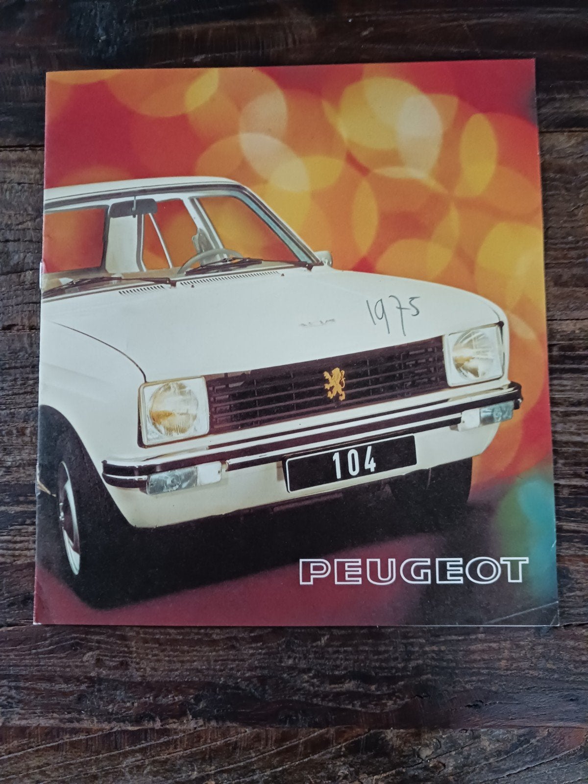 Peugeot 104 folder 1975, Ophalen of Verzenden, Gelezen, Peugeot