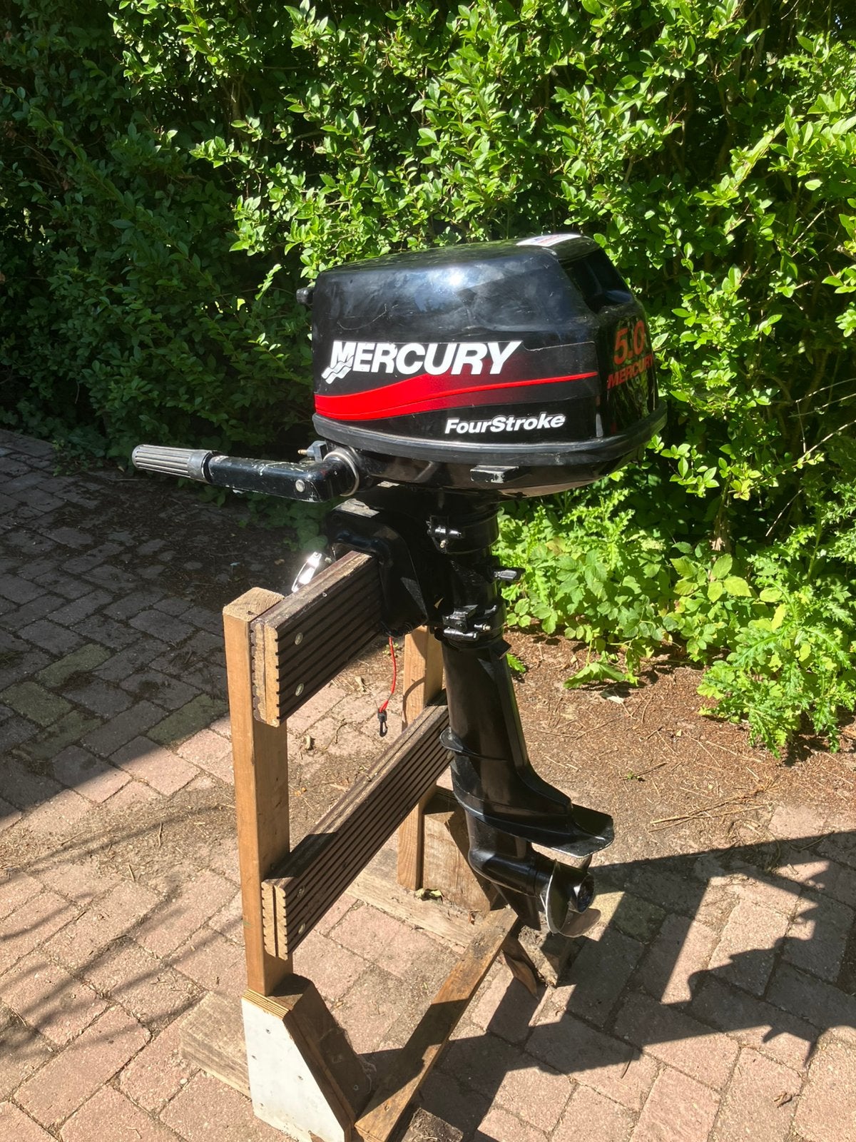 Buitenboordmotor Mercury 5pk 4 takt, Watersport en Boten, Ophalen, 5 tot 10 pk, Viertaktmotor, Zo goed als nieuw