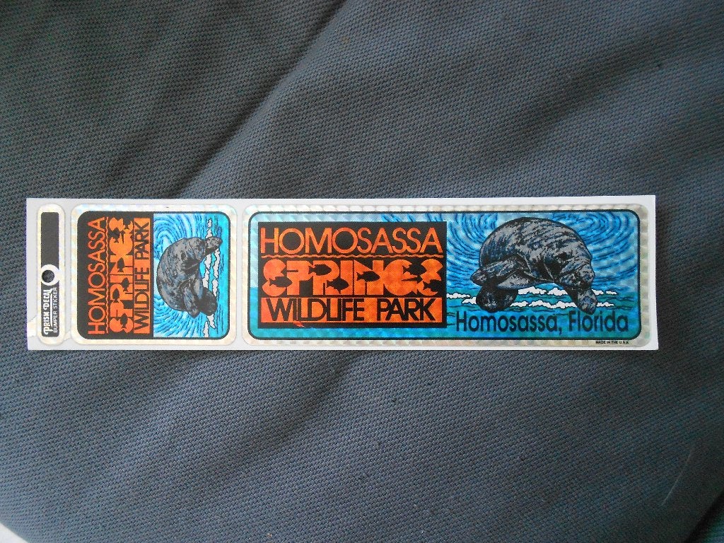 Sticker Homosassa wildlife park Florida, Ophalen, Gebruikt, Dier en Natuur