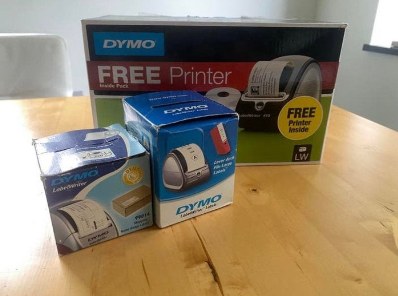 Labelprinter Dymo met labels ZGAN, Computers en Software, Ophalen of Verzenden