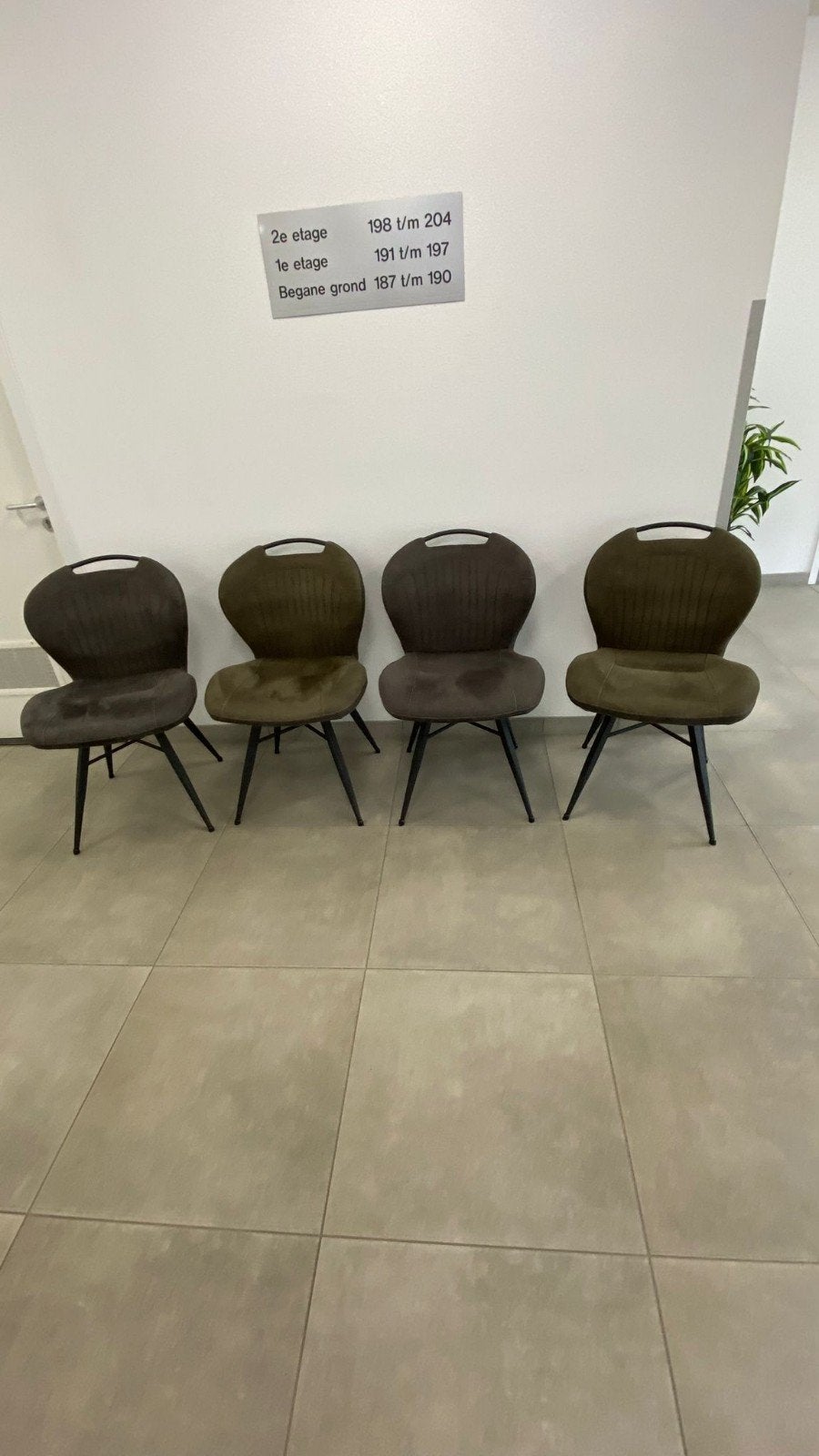 eetkamerstoelen, Ophalen, Gebruikt, Grijs, Vier