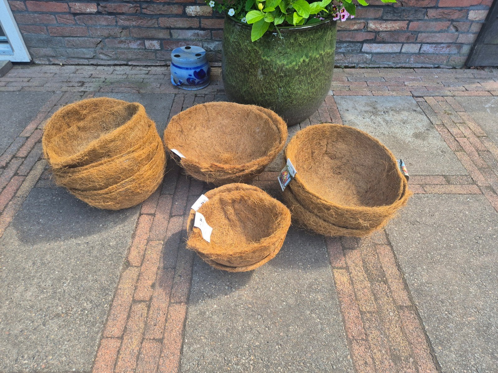Kokosmatten voor hangplanten 35 en 25 cm, 25 tot 40 cm, Overige materialen, Rond, Nieuw