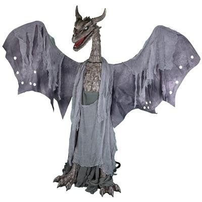 Halloween Draak 187 cm animatronic, Hobby en Vrije tijd, Feestartikelen, Ophalen of Verzenden, Nieuw, Feestartikel, Halloween of Griezel