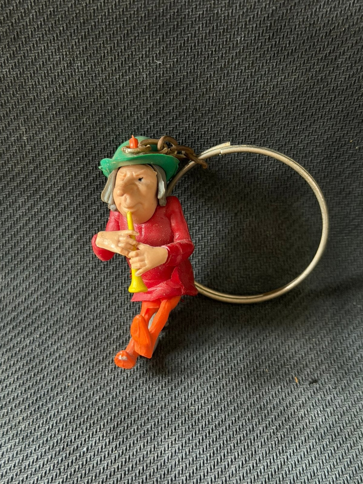 Wow uit 1960-Vintage Rattenvanger van Hamelen sleutelhanger, Verzenden, Zo goed als nieuw, Knuffel of Figuurtje