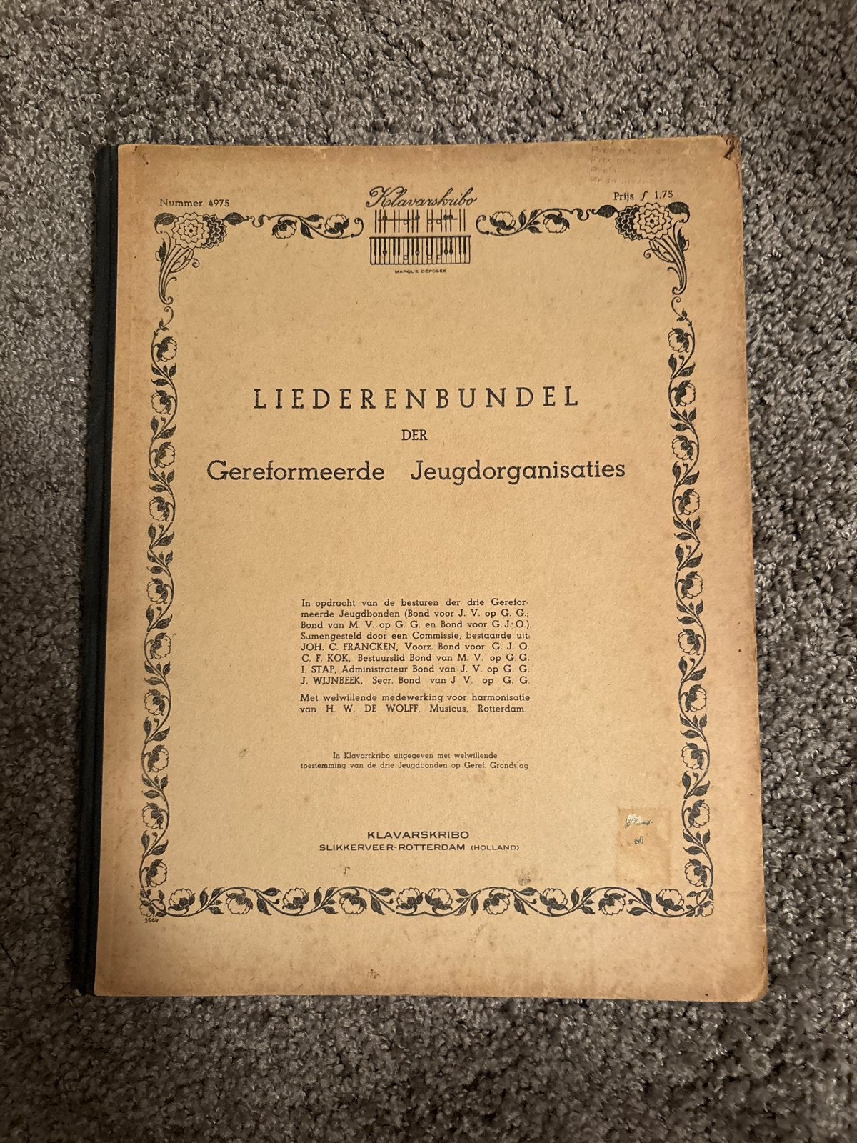Klavarskribo Liederenbundel Gereformeerde Jeugdorganisaties, Gebruikt, Ophalen of Verzenden, Koor, Thema