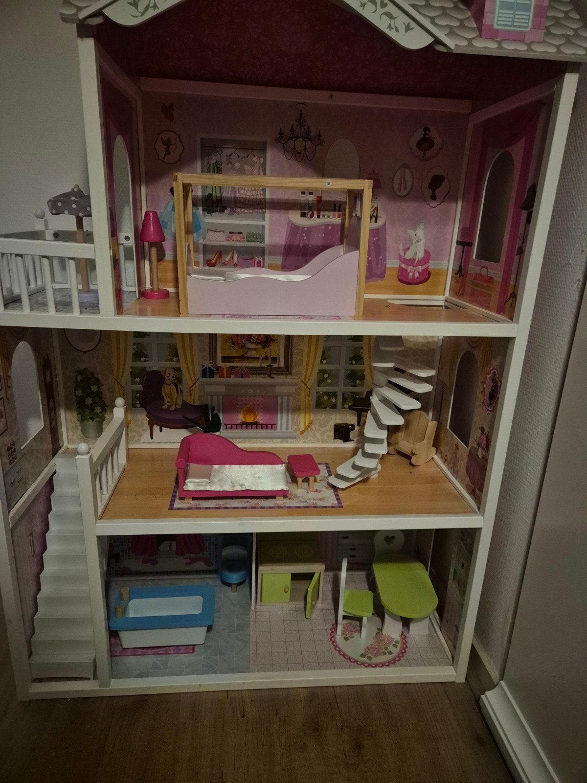 Poppenhuis gratis (zonder poppetjes), Ophalen, Gebruikt, Poppenhuis