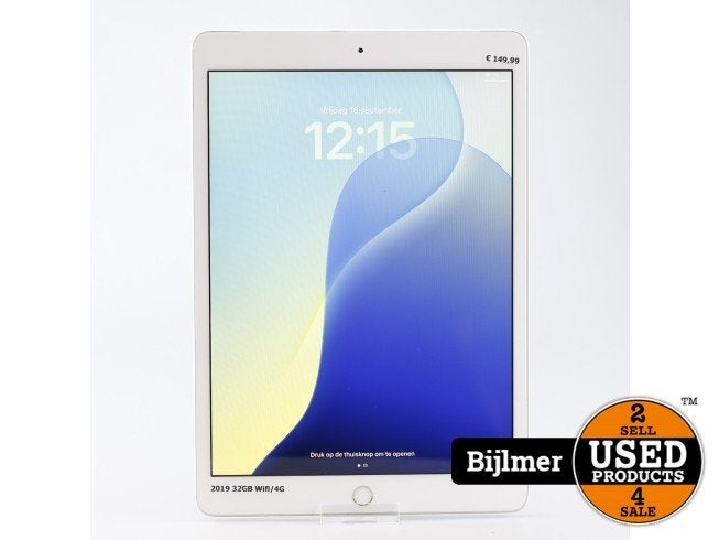 iPad 2019 32GB Wifi/4G Zilver