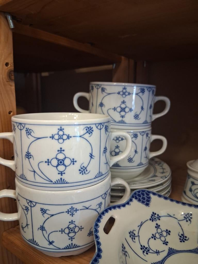 Blauw saks jager hotelporselein soepkommen, Ophalen of Verzenden, Nieuw, Overige stijlen