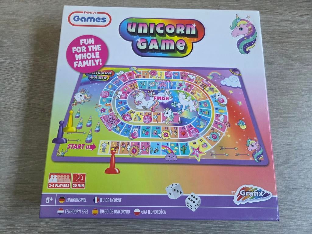 Unicorn Game Familie Bordspel voor 2-6 spelers, Hobby en Vrije tijd, Gezelschapsspellen | Bordspellen, Vijf spelers of meer, Ophalen of Verzenden