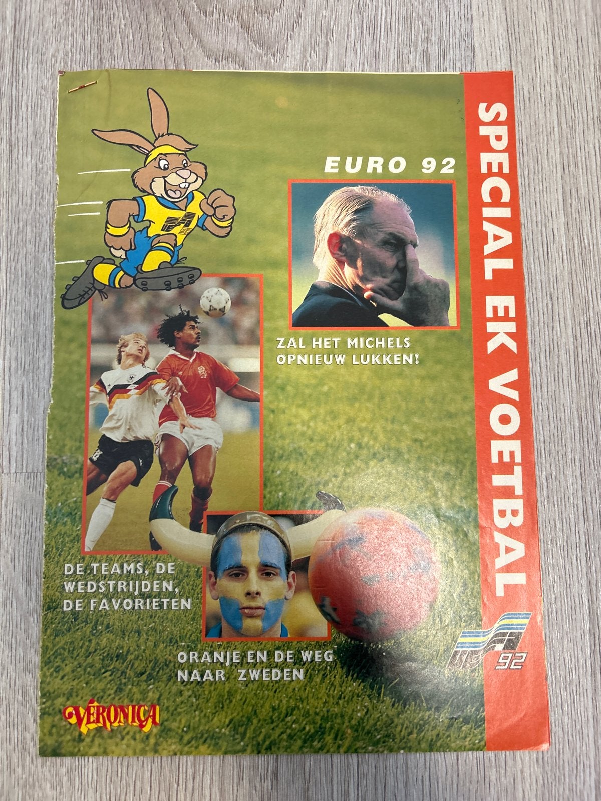Veronica Special EK Voetbal 1992 Magazine, Boeken, Ophalen of Verzenden, Gelezen, Sport en Vrije tijd