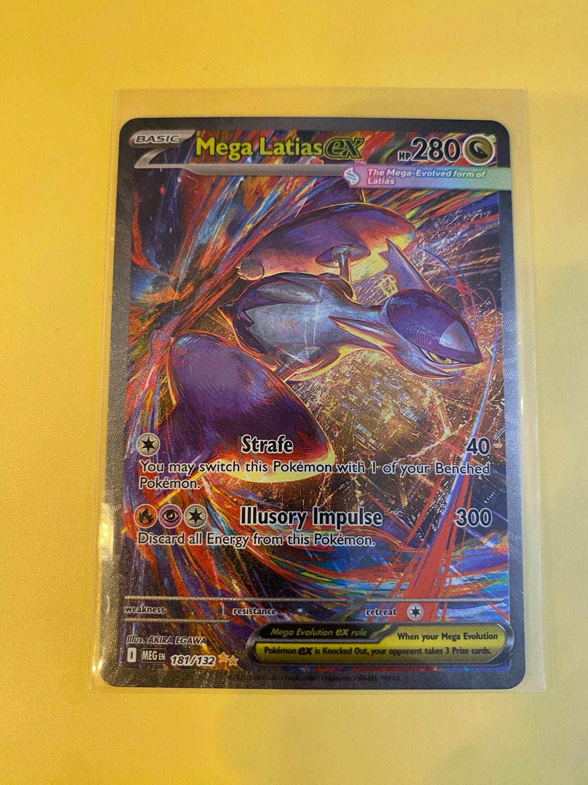 Mega Latias EX 181/132 Pokémon Kaart, Ophalen of Verzenden, Zo goed als nieuw, Losse kaart, Foil