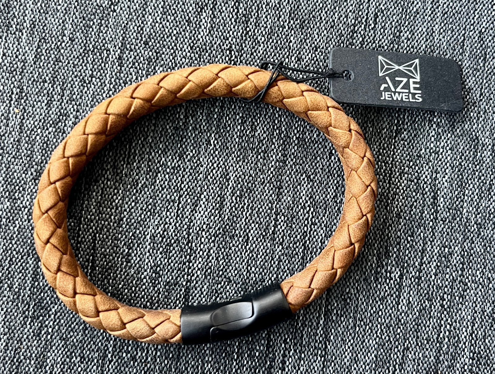 Heren Armband van Aze Jewels, Ophalen of Verzenden, Zo goed als nieuw, Zwart, Zilver