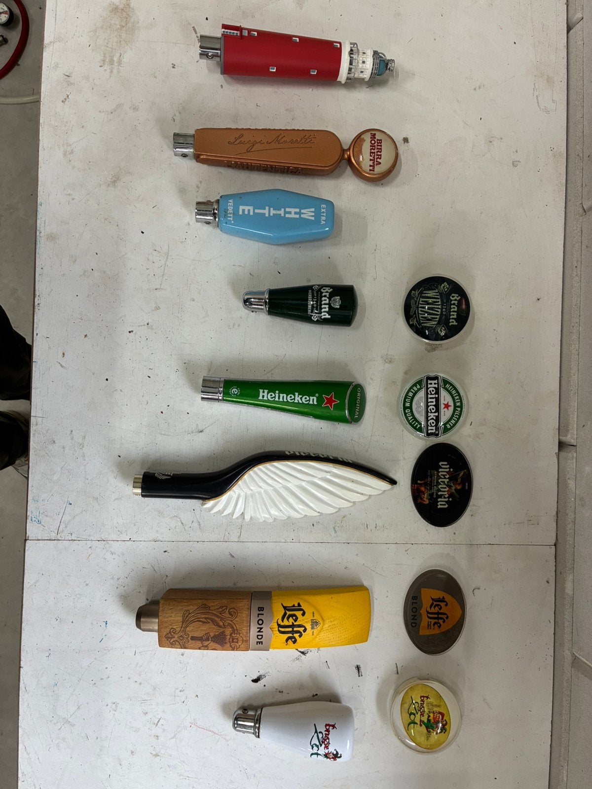 Taphendels tap knop bierhendel tapkraan thuistap biertap, Verzamelen, Ophalen, Zo goed als nieuw, Overige typen