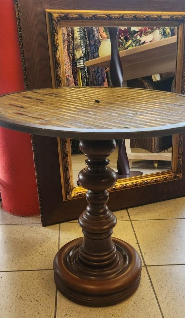 Eiken tafel met Bamboe blad, Ophalen