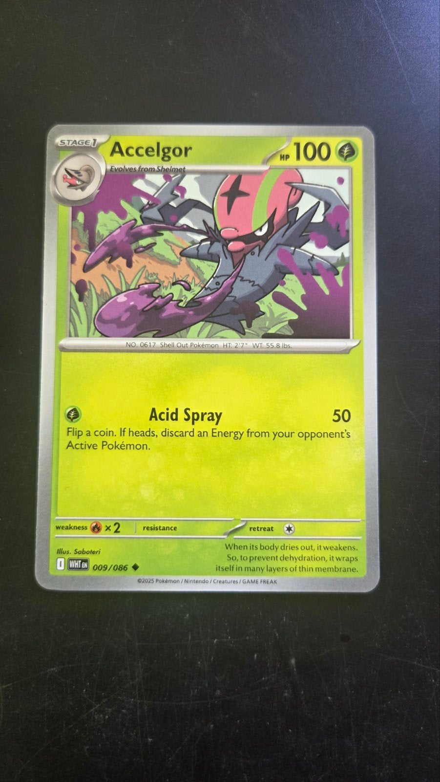 Accelgor 009/086 White Flare - Pokémon Kaart, Verzenden, Zo goed als nieuw, Losse kaart