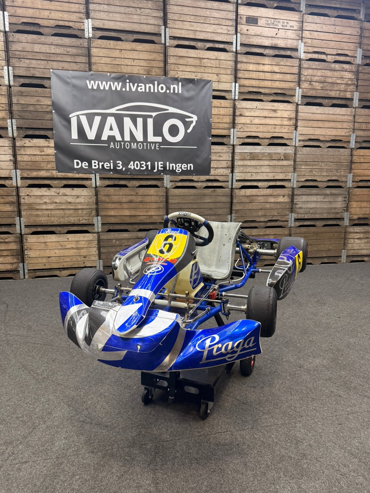 Praga (IPK) Dragon Evo 2 kartchassis weinig gebruikt, Sport en Fitness, Karting, Ophalen, Zo goed als nieuw, Kart