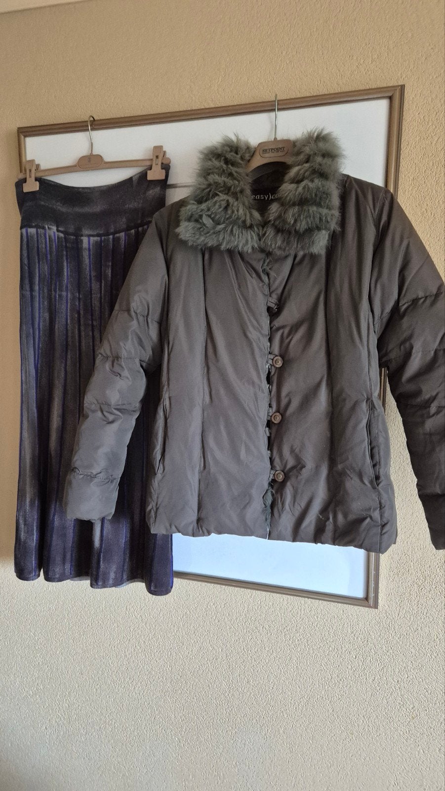 Easy comfort donsjas bont heerlijke jas puffer 44, Verzenden, Maat 42/44 (L), Zo goed als nieuw, Easy Comfort Marccain