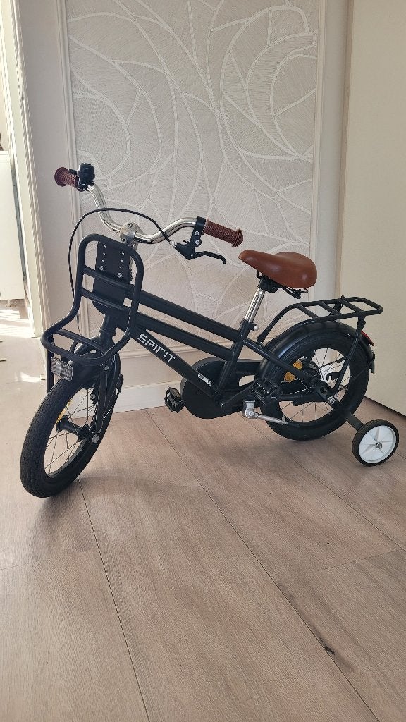 Jongensfiets 14 inch Spirit, Fietsen en Brommers, Fietsen | Kinderfietsjes, Ophalen, Gebruikt, Minder dan 16 inch, Zijwieltjes