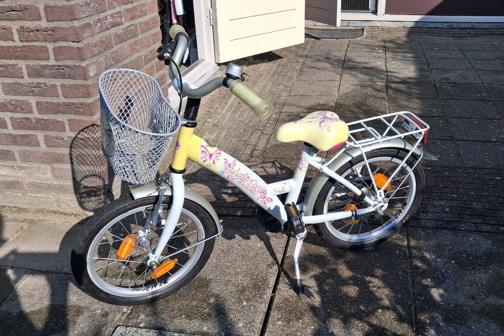 Meisjesfiets Papillon 16 inch, Ophalen, Terugtraprem, Gebruikt, Bike Fun Kids