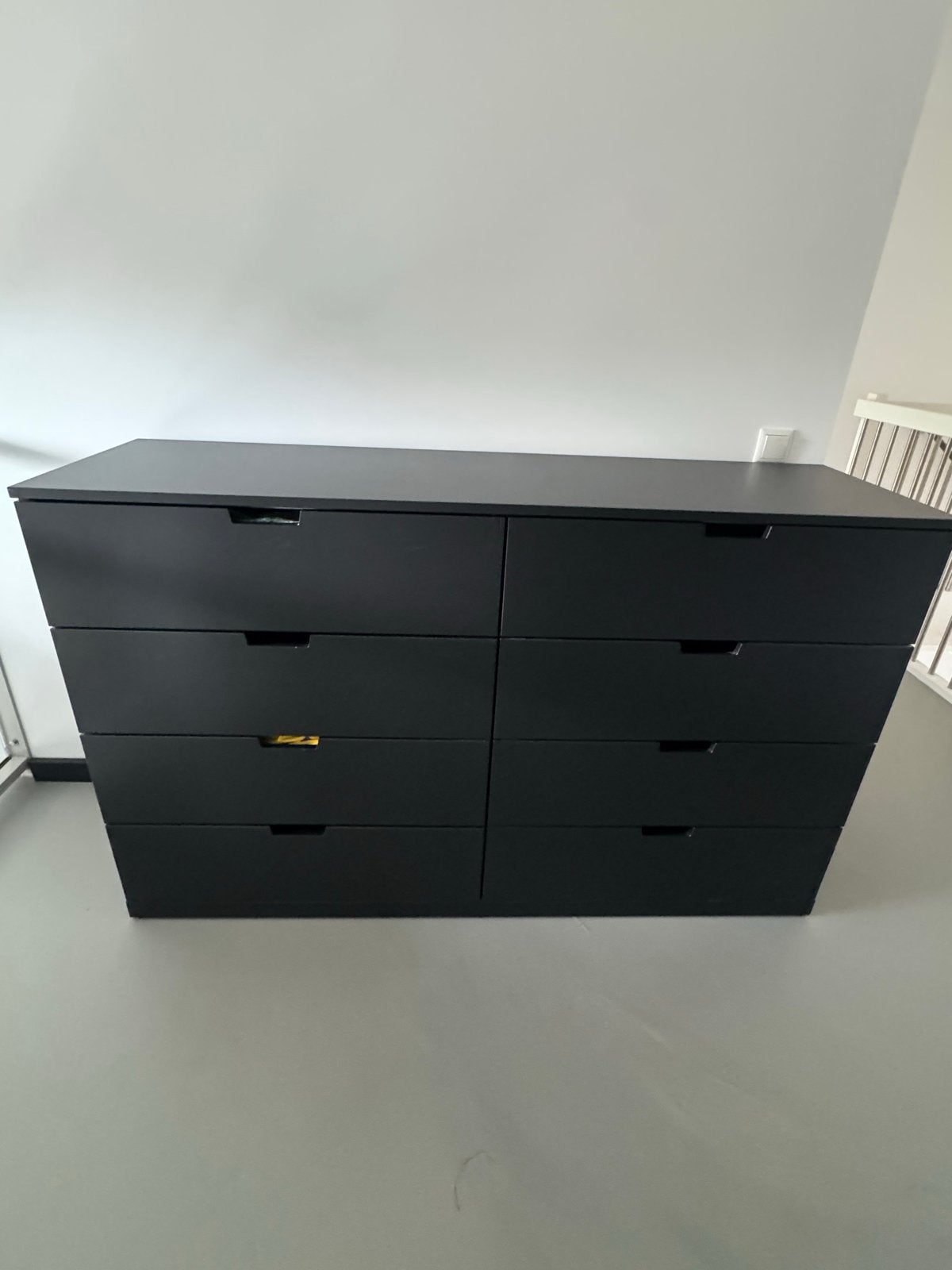 IKEA NORDLI ladekast 8 lades, 160x100 cm - Zwart, Huis en Inrichting, Ophalen, 5 laden of meer, 150 tot 200 cm, Zo goed als nieuw