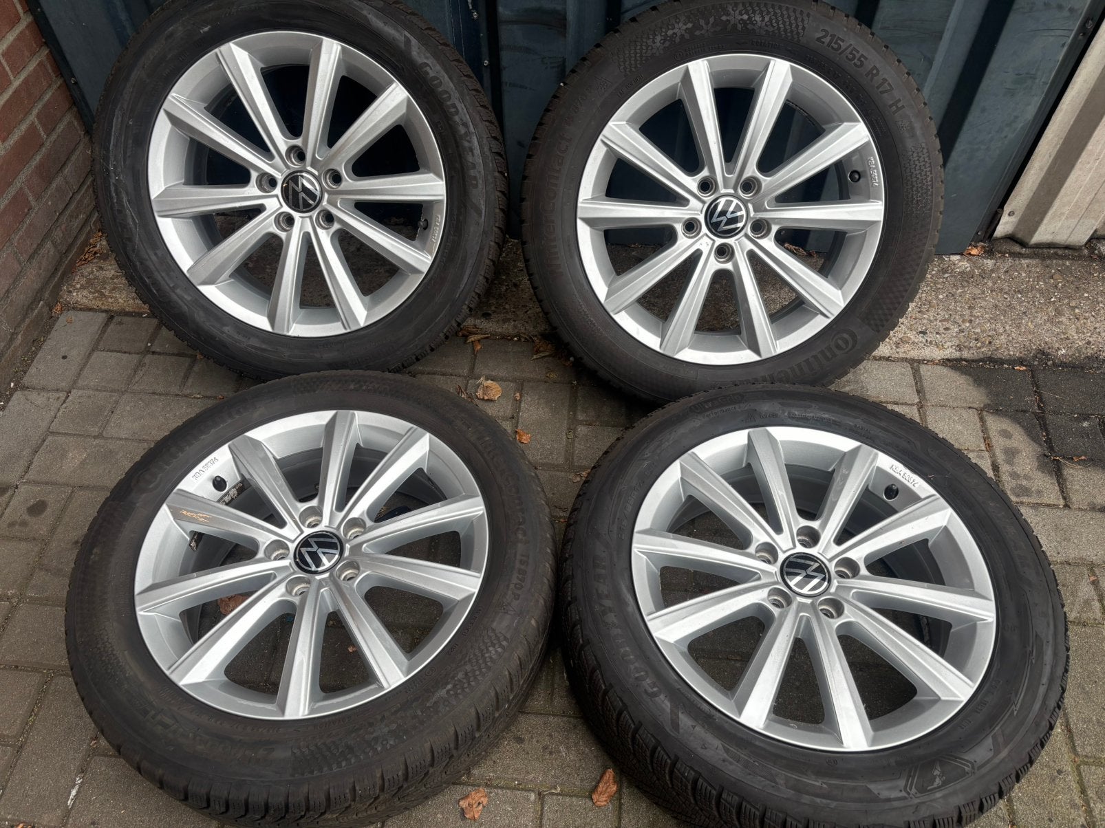 17 inch 5x112 orig VW Passat, Audi, SKoda velgen+ winterband, Ophalen