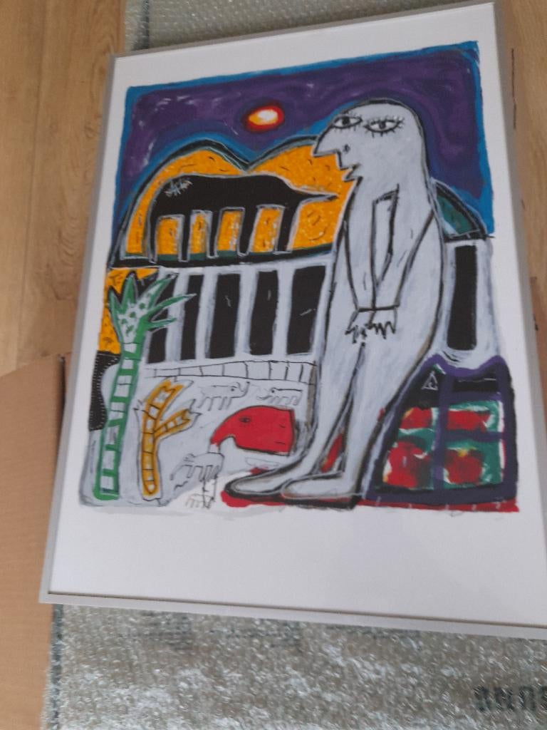 Zeefdruk 6/60       Van Dodog Soeseno, Antiek en Kunst, Kunst | Schilderijen | Klassiek, Ophalen