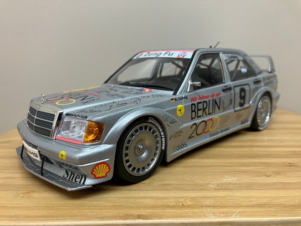 Mercedes 190 E 2.5 16v Evo 2 DTM nr 9 1/18 Minichamps, Ophalen of Verzenden, Nieuw, Auto, MiniChamps