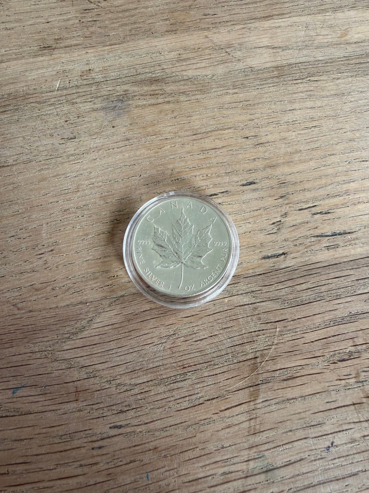 999 zilver ounce maple leaf 2007, Postzegels en Munten, Edelmetalen en Baren, Ophalen of Verzenden, Zilver