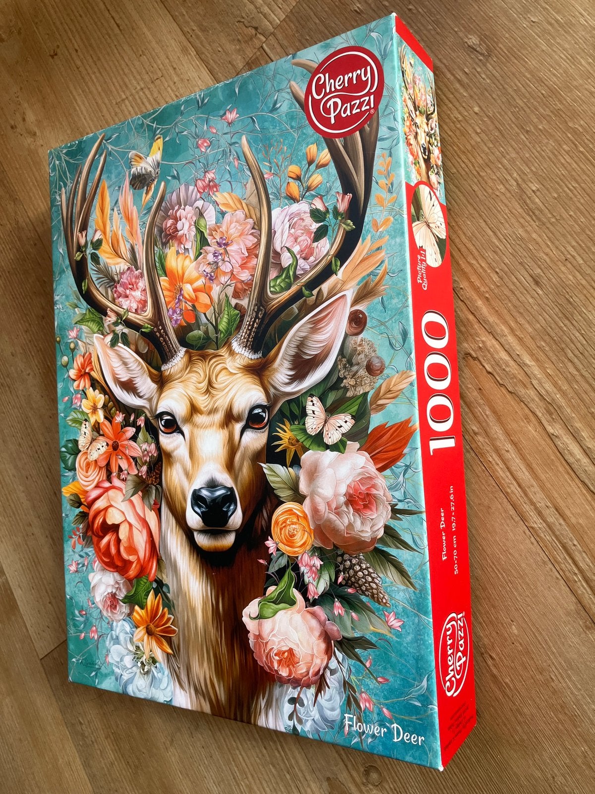 Legpuzzel Cherry Pazzi, Flower Deer, 1000 stukjes, Ophalen, 500 t/m 1500 stukjes, Zo goed als nieuw, Legpuzzel