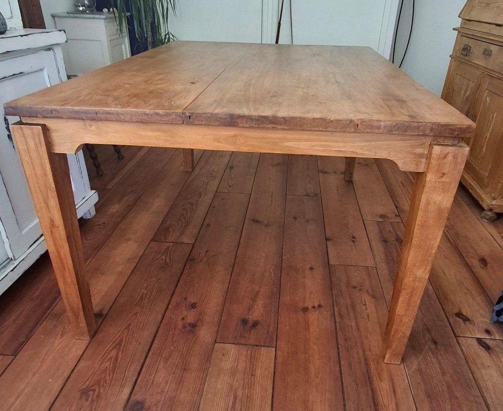 Robuuste eiken eettafel, Ophalen, Gebruikt, Eikenhout, 200 cm of meer