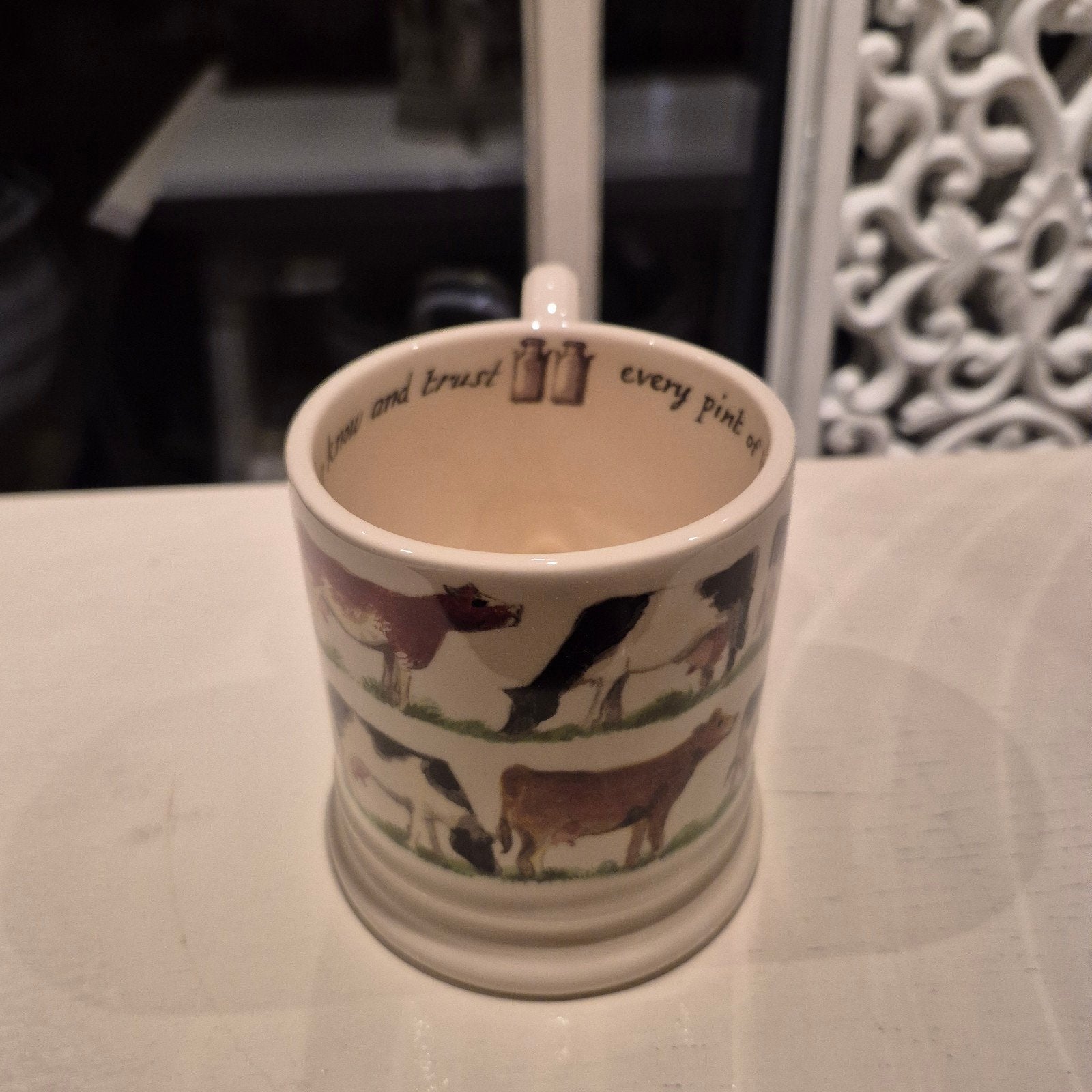 Emma Bridgewater mok 0.5 1/2pt Waitrose Farmers Cows koeien, Nieuw, Emma Bridgewater, Overige stijlen, Aardewerk