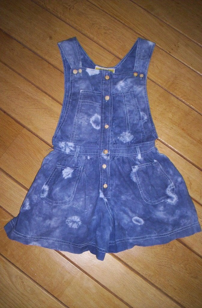 Overgooier blauw batik maat 122, Kinderen en Baby's, Kinderkleding | Maat 122, Ophalen of Verzenden, Zo goed als nieuw, Meisje