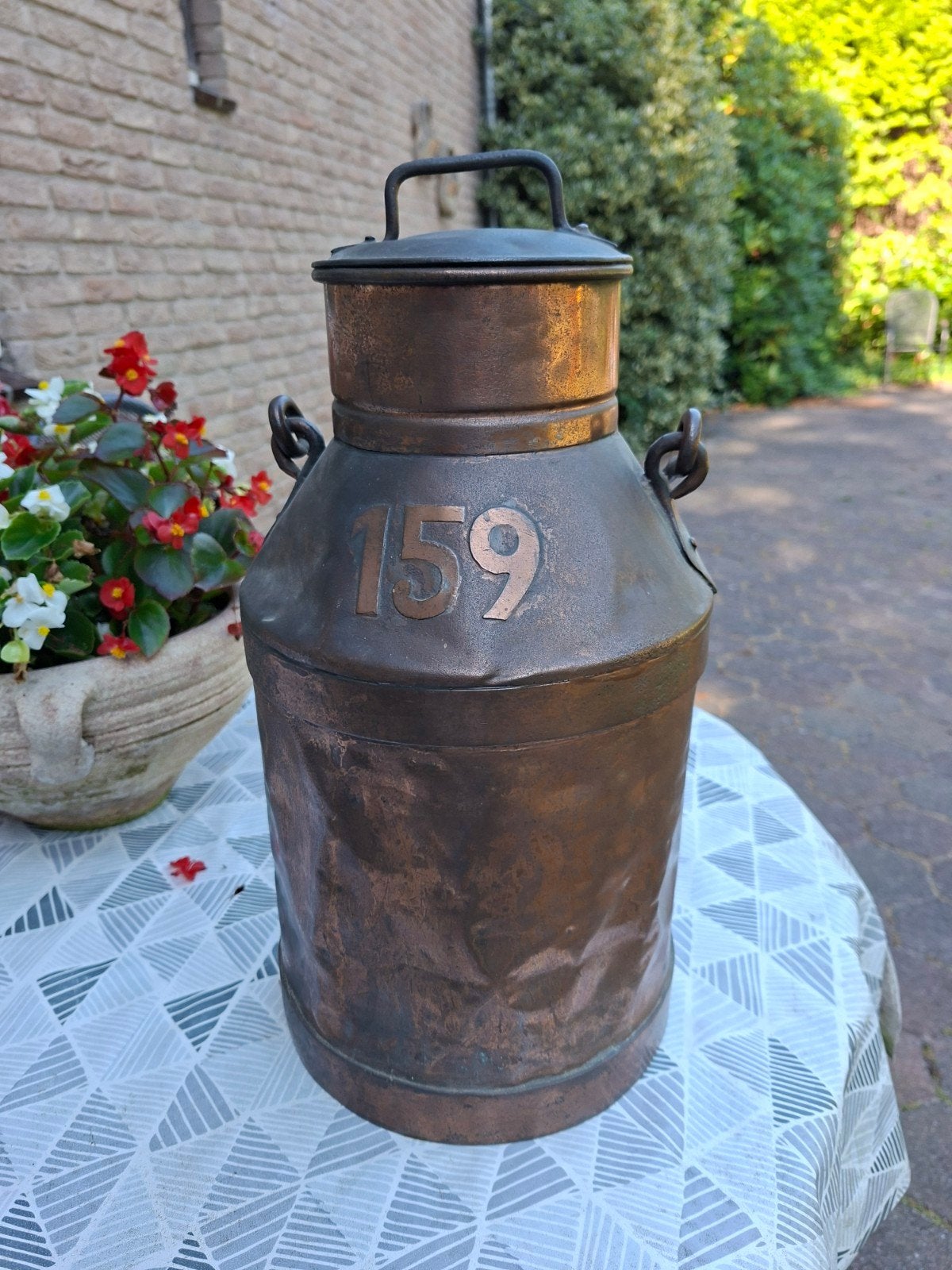 verkoperende  melkbus met deksel - 40 cm hoog, Ophalen
